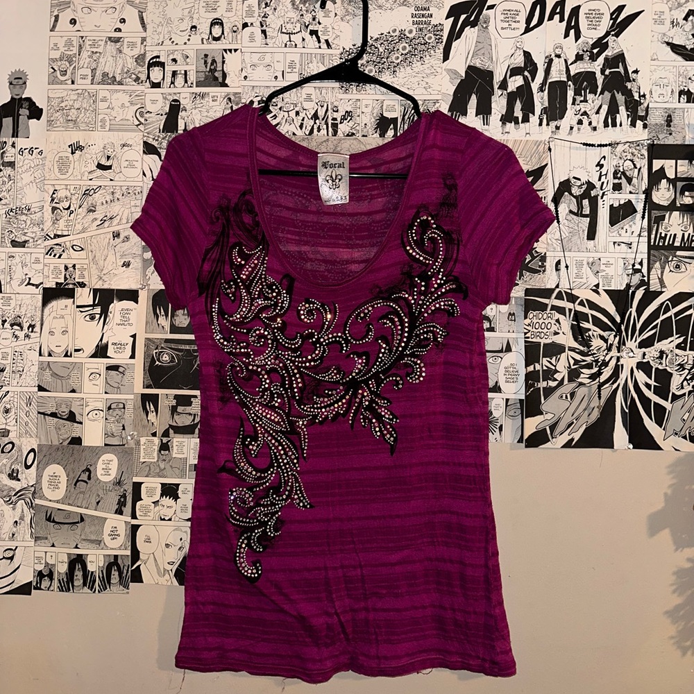 Fuchsia y2k shirt
